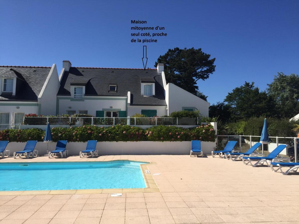 Maison De Vacances De 56 M2 Dans Residence Avec Piscine Chauffee Proche Plages Locmaria Bagian luar foto